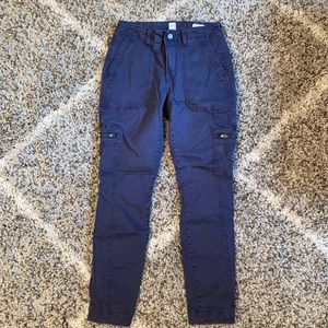 Gap skinny cargo pants, deep blue, 0